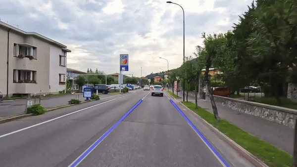 Lane detection demo