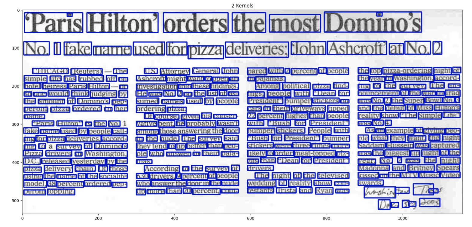 Newspaper OCR system